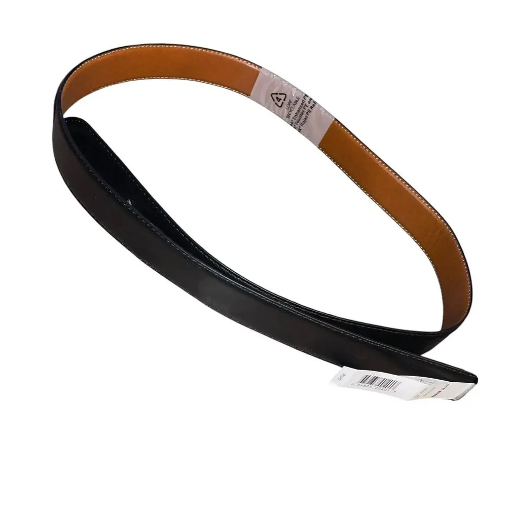 Steve Madden Men's Size 42 Reversible Belt Brown Black New Brushed‎ Nickel Dress